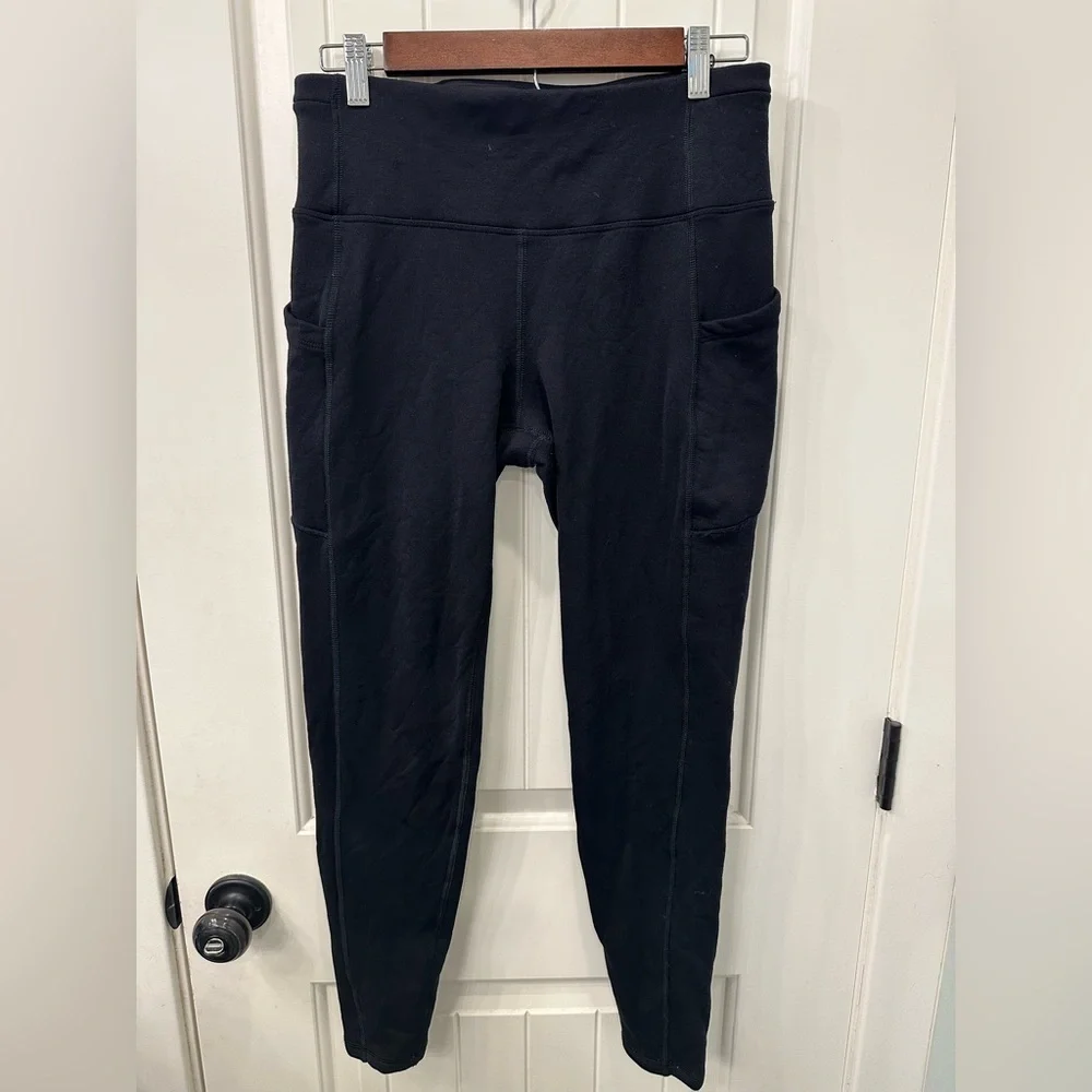 Athleta Altitude Stash Tight Polartec Powerstretch Pants Fleece Lined M - Picture 3 of 7